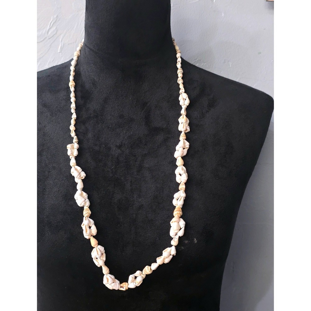 16" Shell Necklace Primitive Fashion Papua New Guinea Art Vintage